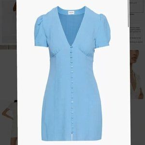 Aritzia Sunday Best Sandrine Puff Sleeve Mini Dress 6 NWT